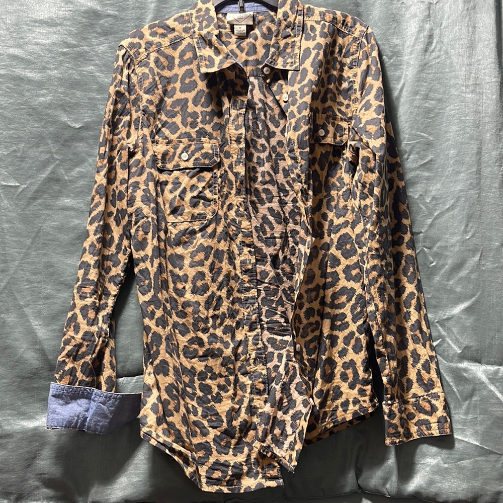 St. John’s Bay cheetah print button up